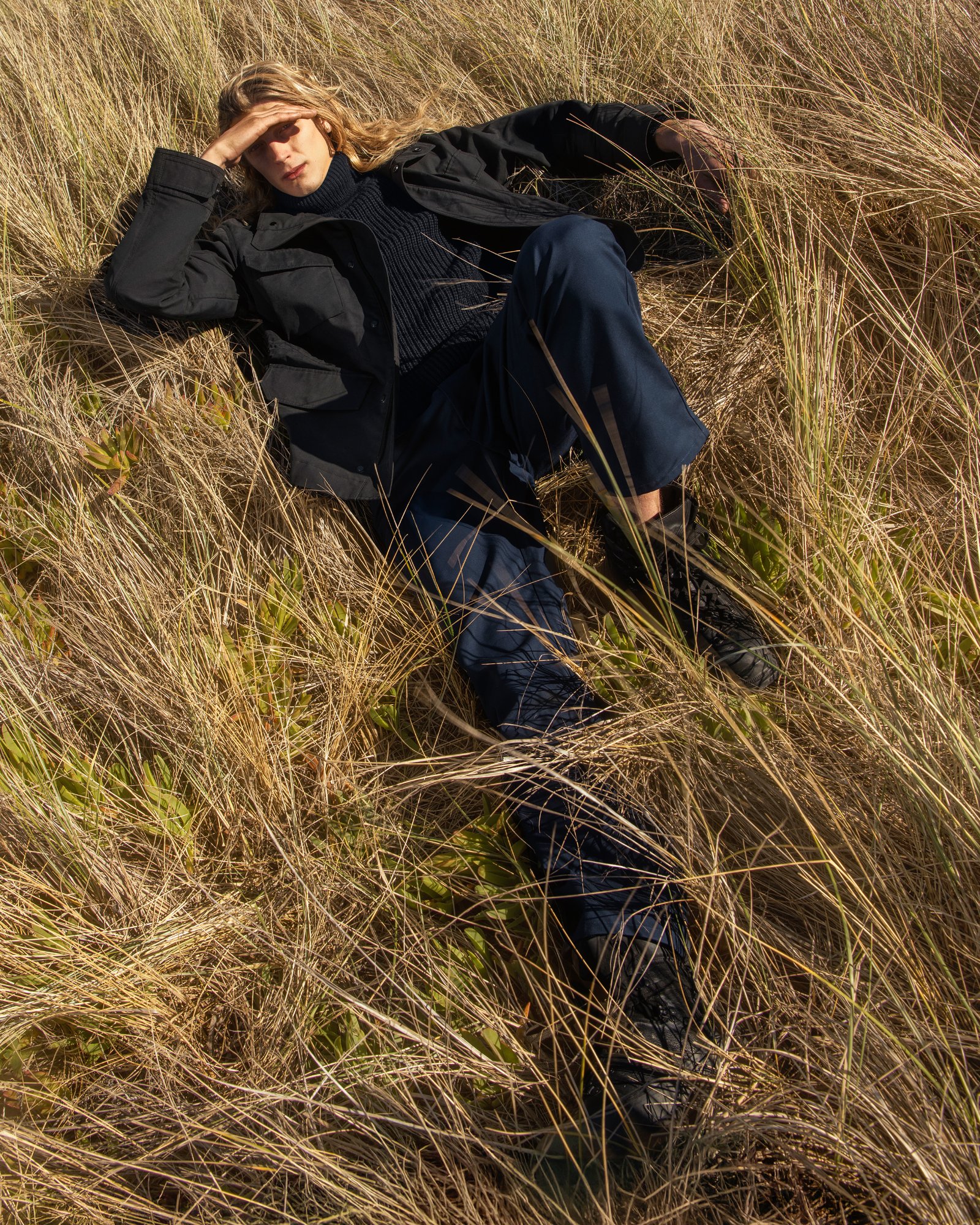 Wind, dunes portrait